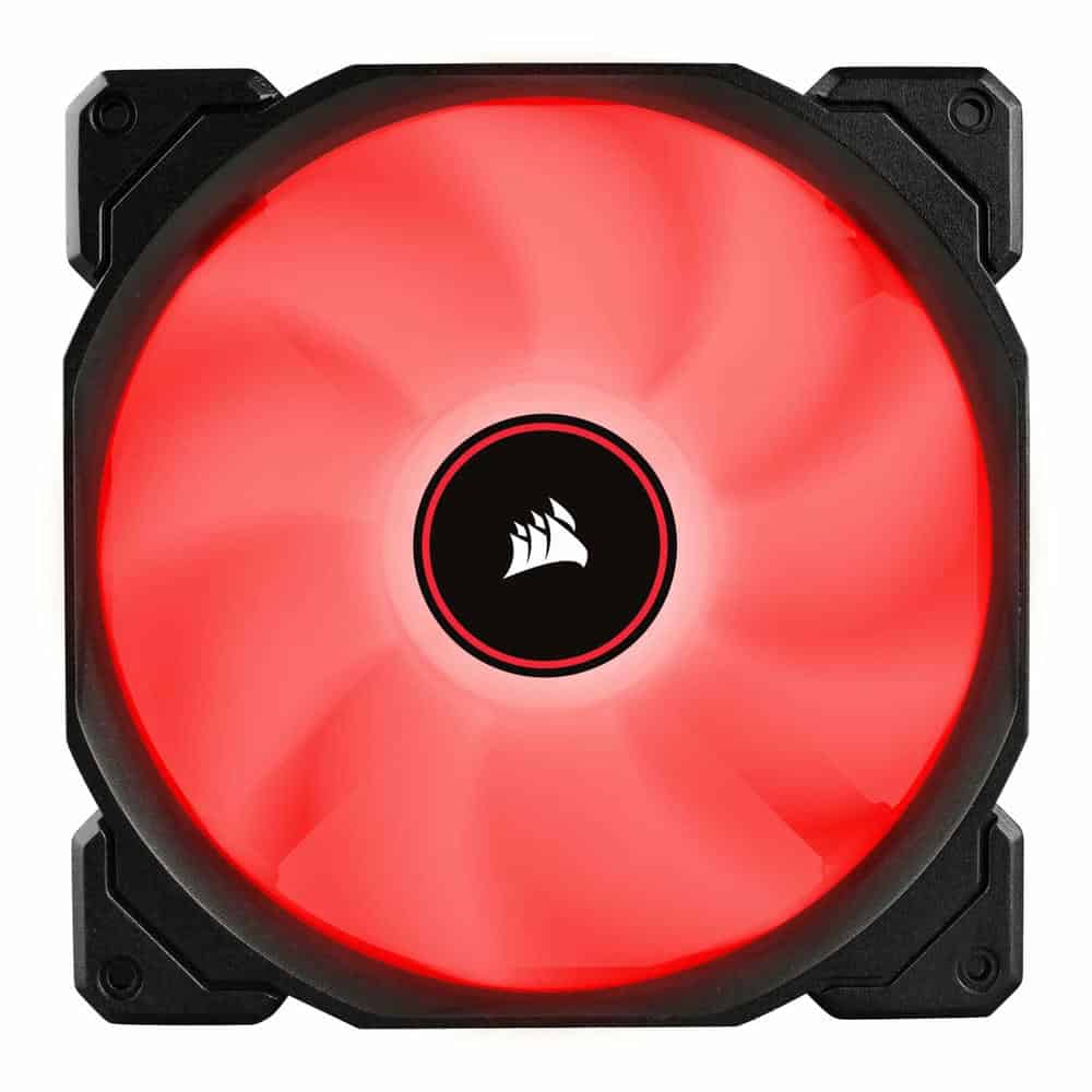 (image for) Corsair AF140 140mm Red LED 3-Pin Refurbished Dual Fan Pack